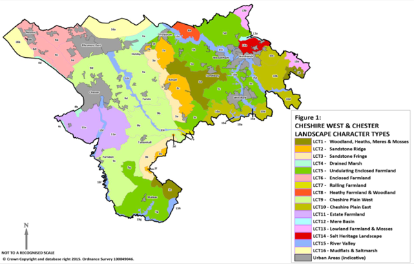 Image showing Cheshire West and Chester's landscape character types