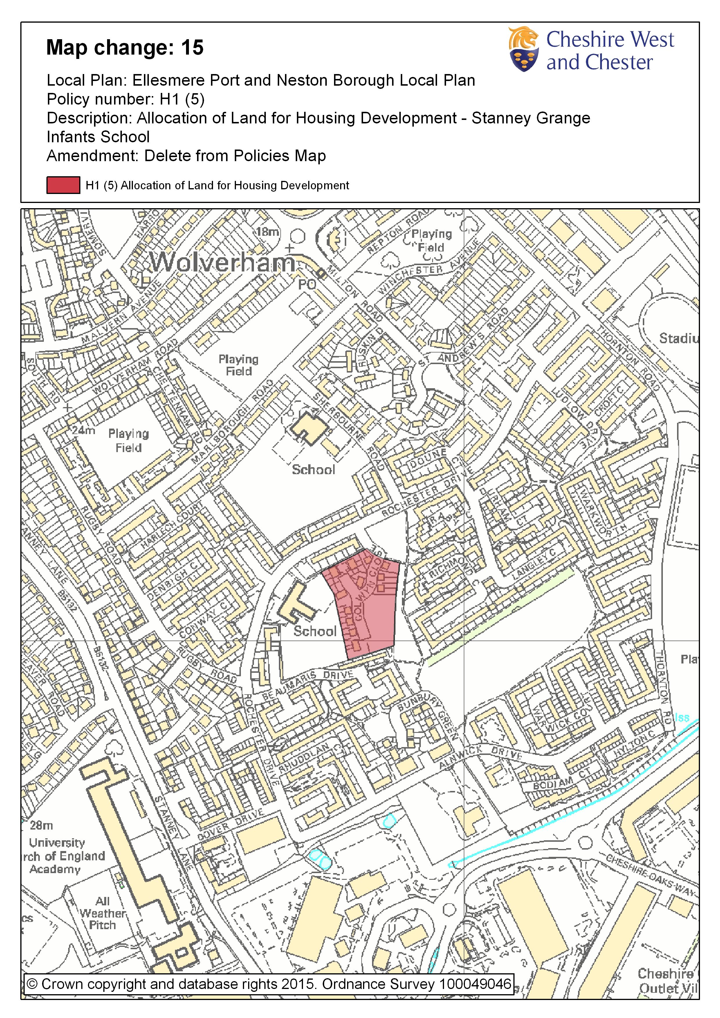 B Changes to Policies Map | Cheshire West Planning Policy